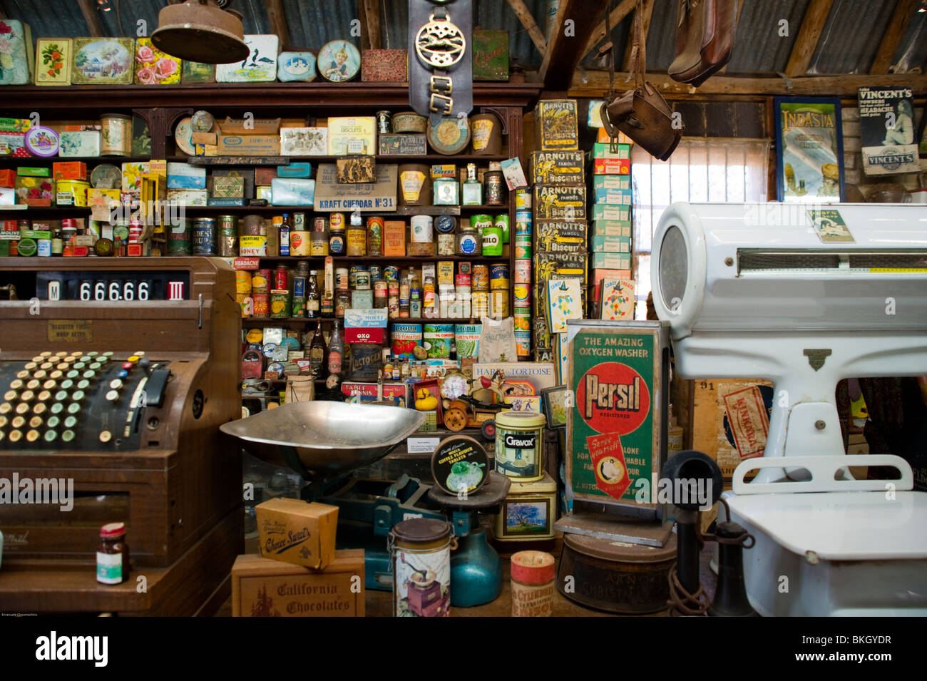 Alte Apotheke, Hunter Valley, New-South.Wales, Australien. Stockfoto