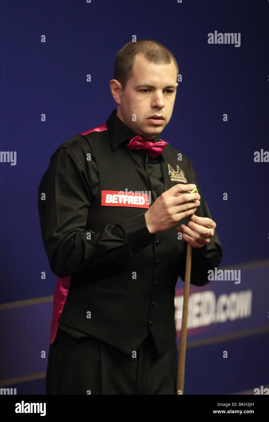 BARRY HAWKINS WORLD SNOOKER CHAMPIONSHIP der Tiegel SHEFFIELD ENGLAND 17. April 2010 Stockfoto