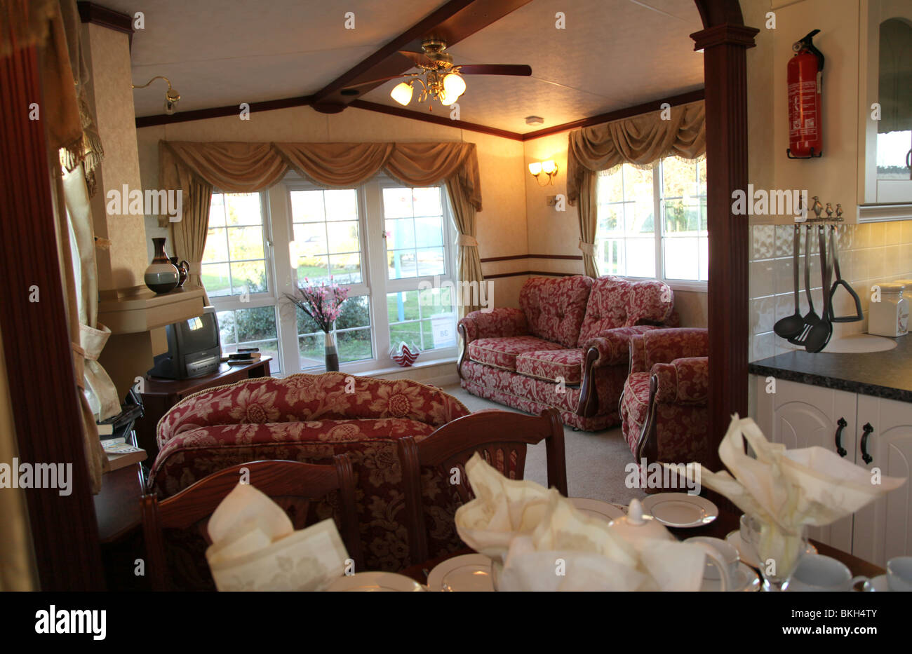Holiday Caravan Interior Stockfotos Und Bilder Kaufen Alamy