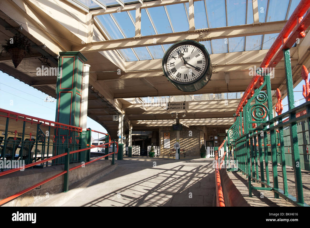 Carnforth Station auf der West Coast Main Line, für den berühmten "Weepie" Film unter der Regie von David Lean Begegnung einstellen. Stockfoto