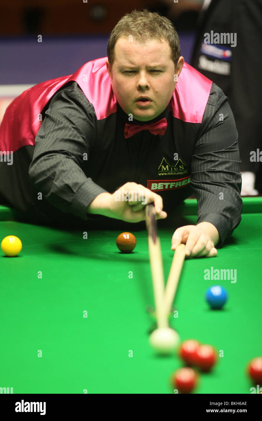STEPHEN LEE WORLD SNOOKER CHAMPIONSHIP der Tiegel SHEFFIELD ENGLAND 21. April 2010 Stockfoto