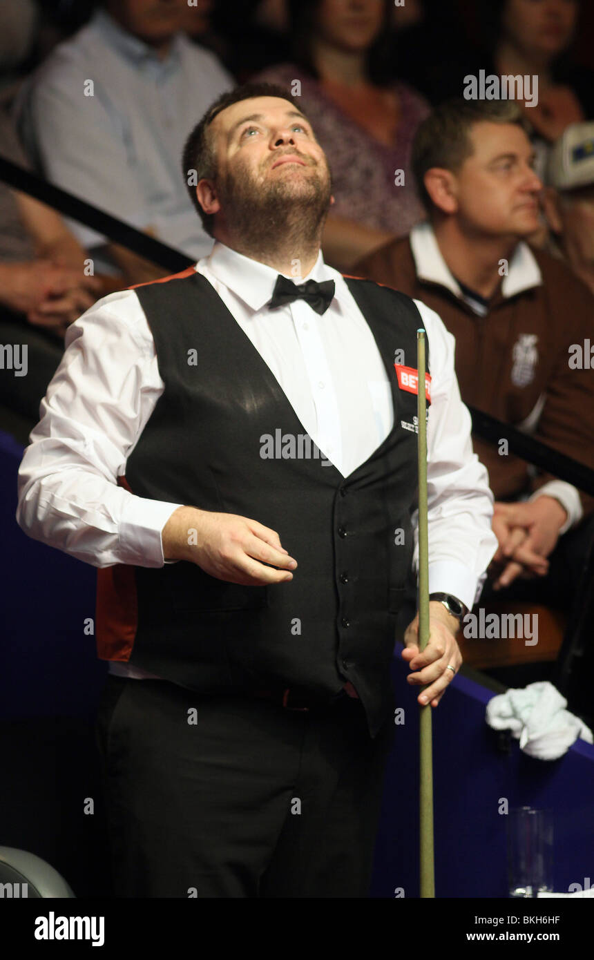 MARCUS CAMPBELL WORLD SNOOKER CHAMPIONSHIP der Tiegel SHEFFIELD ENGLAND 19. April 2010 Stockfoto