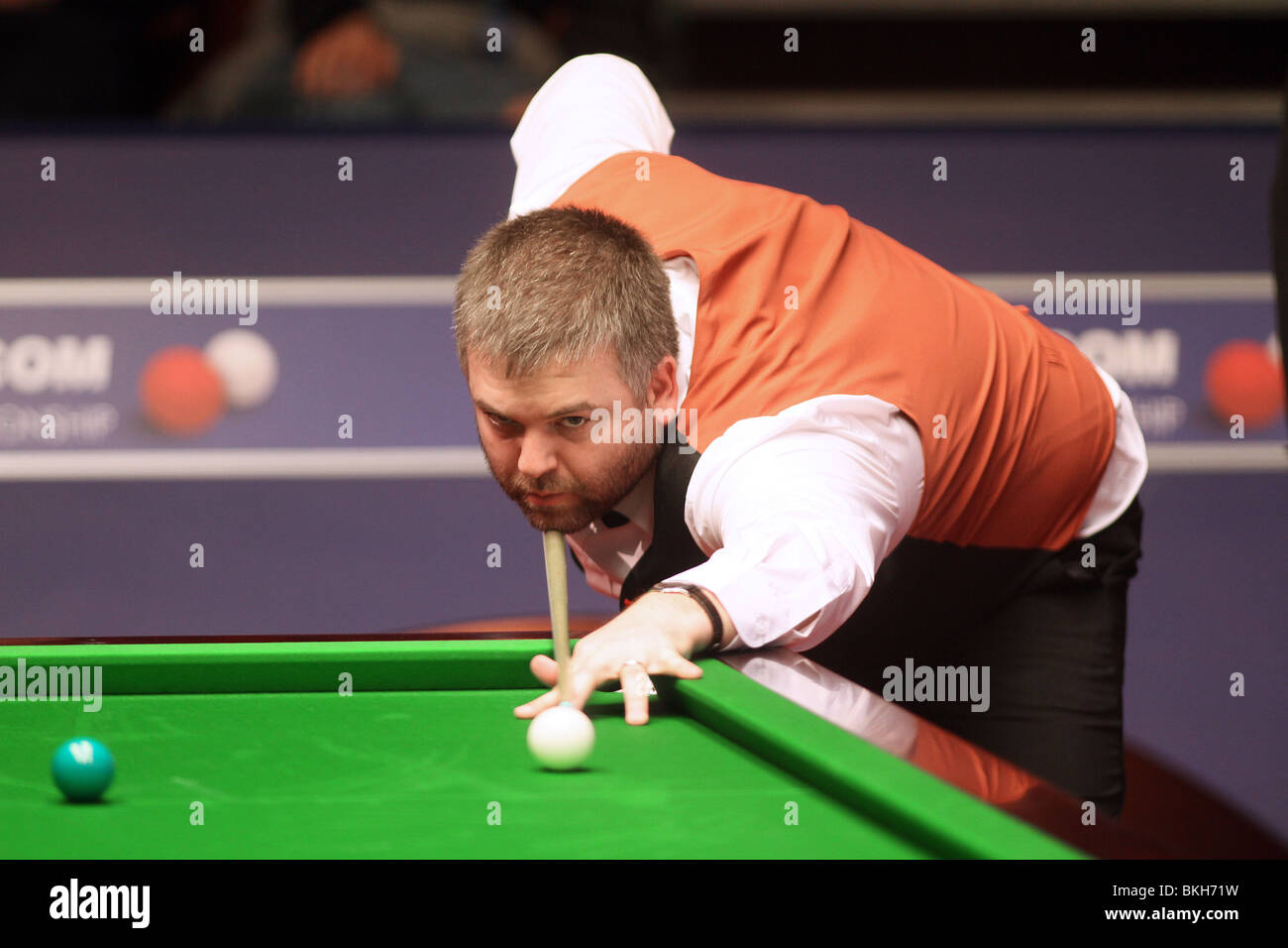 MARCUS CAMPBELL WORLD SNOOKER CHAMPIONSHIP der Tiegel SHEFFIELD ENGLAND 19. April 2010 Stockfoto