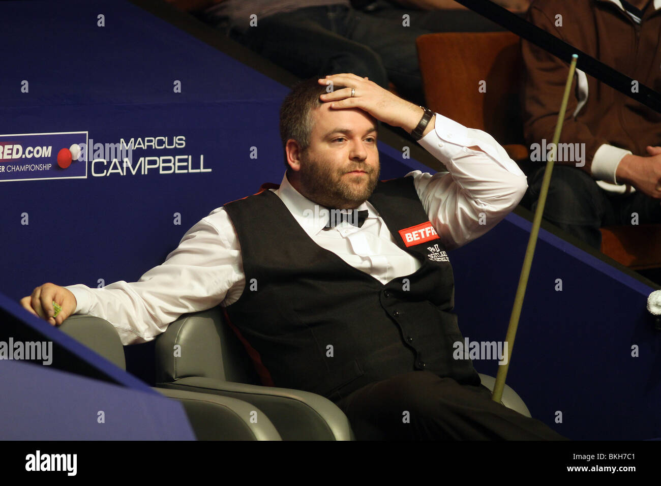 MARCUS CAMPBELL WORLD SNOOKER CHAMPIONSHIP der Tiegel SHEFFIELD ENGLAND 19. April 2010 Stockfoto