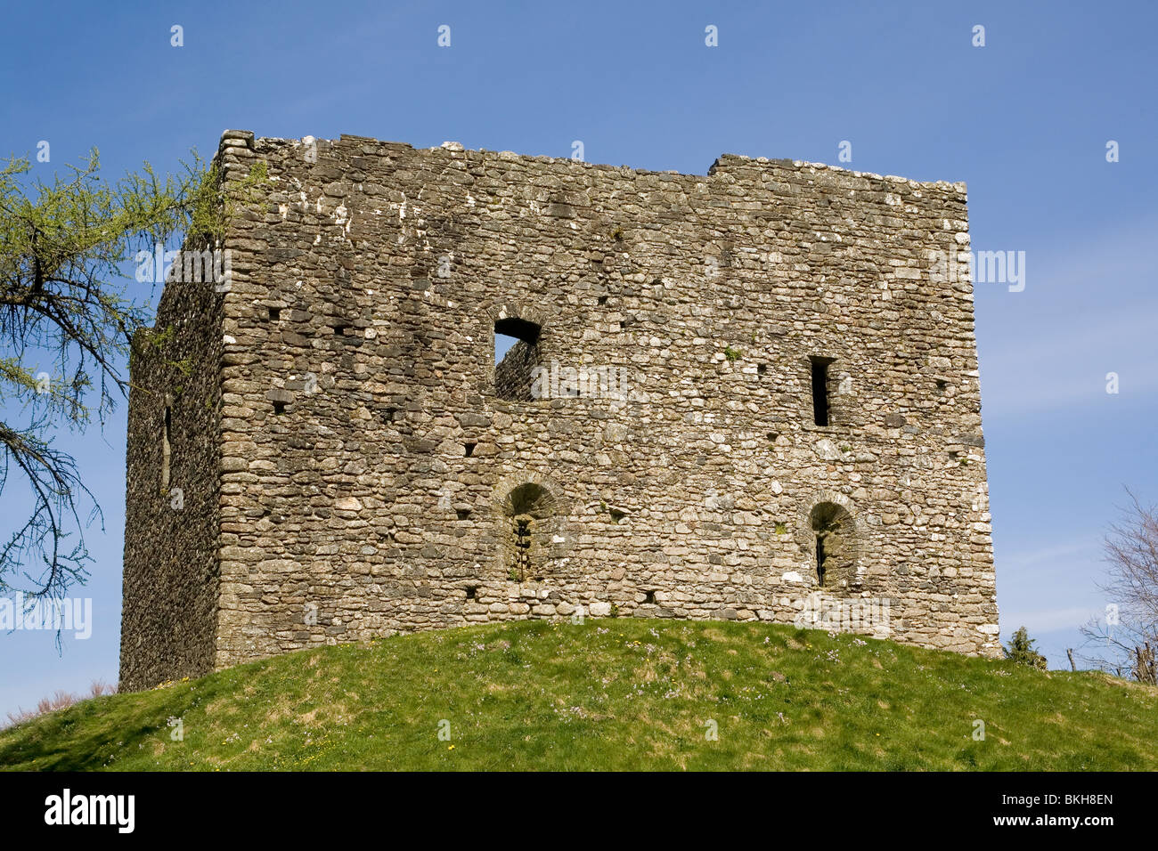 England Devon Lydford Schloß Stockfoto