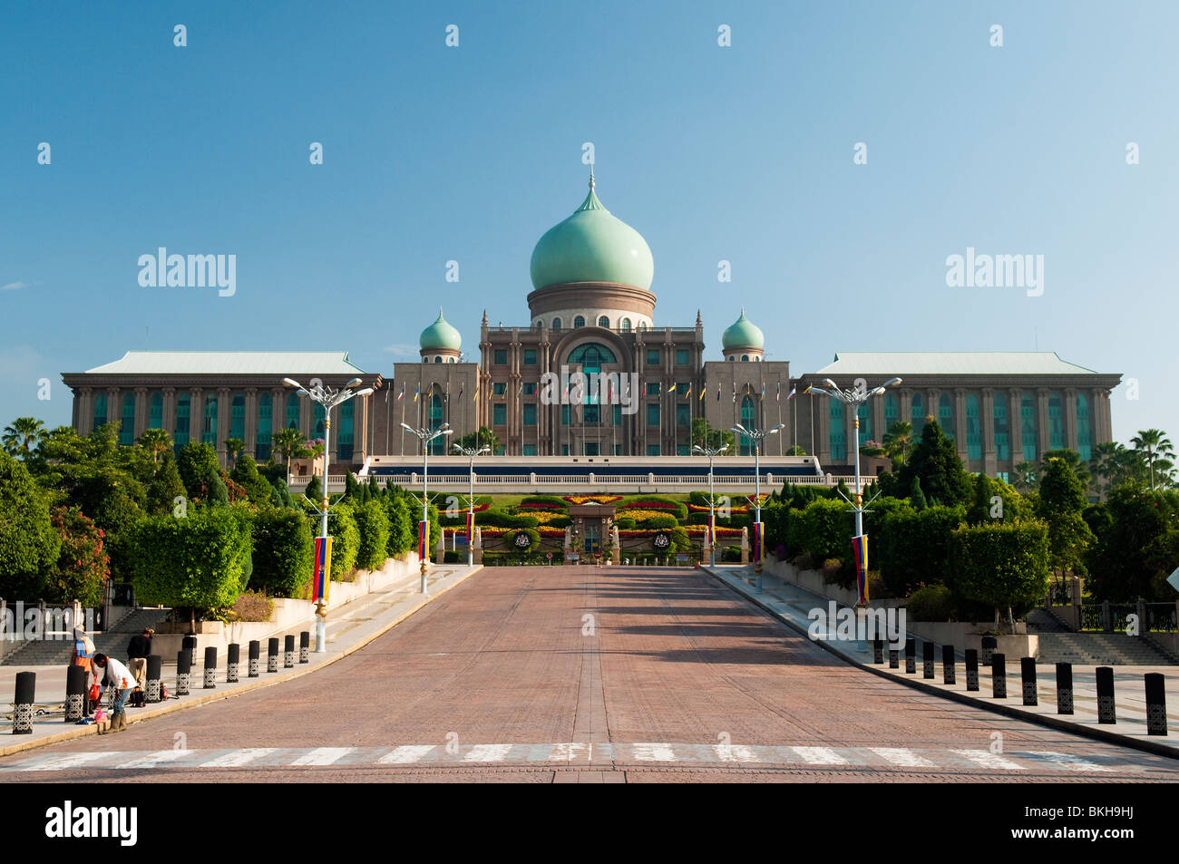 Perdana Putra im Mogul-Stil erbaut ist das malaysische Premierminister Amt in der neuen Hauptstadt Putrajaya. Stockfoto