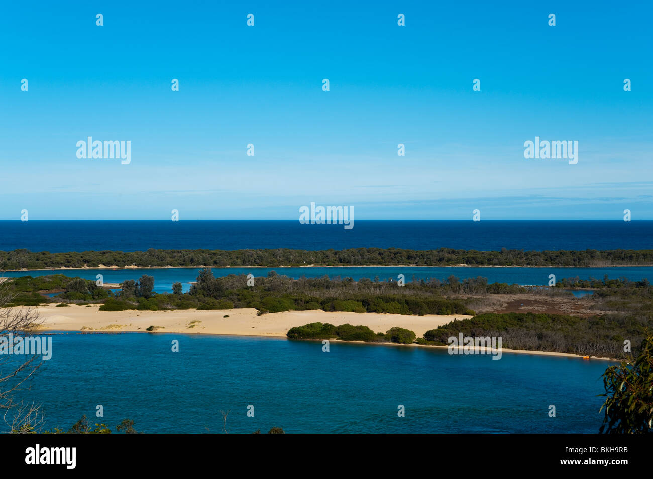 Seen Eingang, Victoria, Australien. Stockfoto