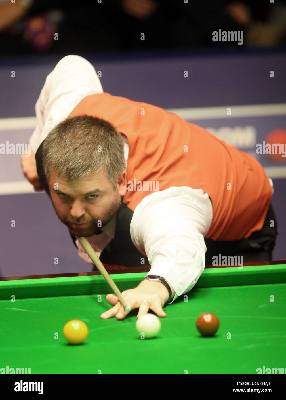 MARCUS CAMPBELL WORLD SNOOKER CHAMPIONSHIP der Tiegel SHEFFIELD ENGLAND 19. April 2010 Stockfoto