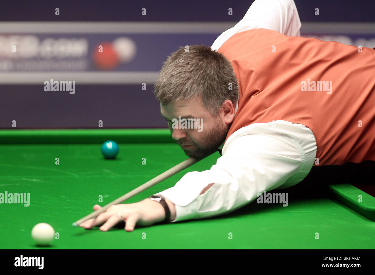 MARCUS CAMPBELL WORLD SNOOKER CHAMPIONSHIP der Tiegel SHEFFIELD ENGLAND 19. April 2010 Stockfoto