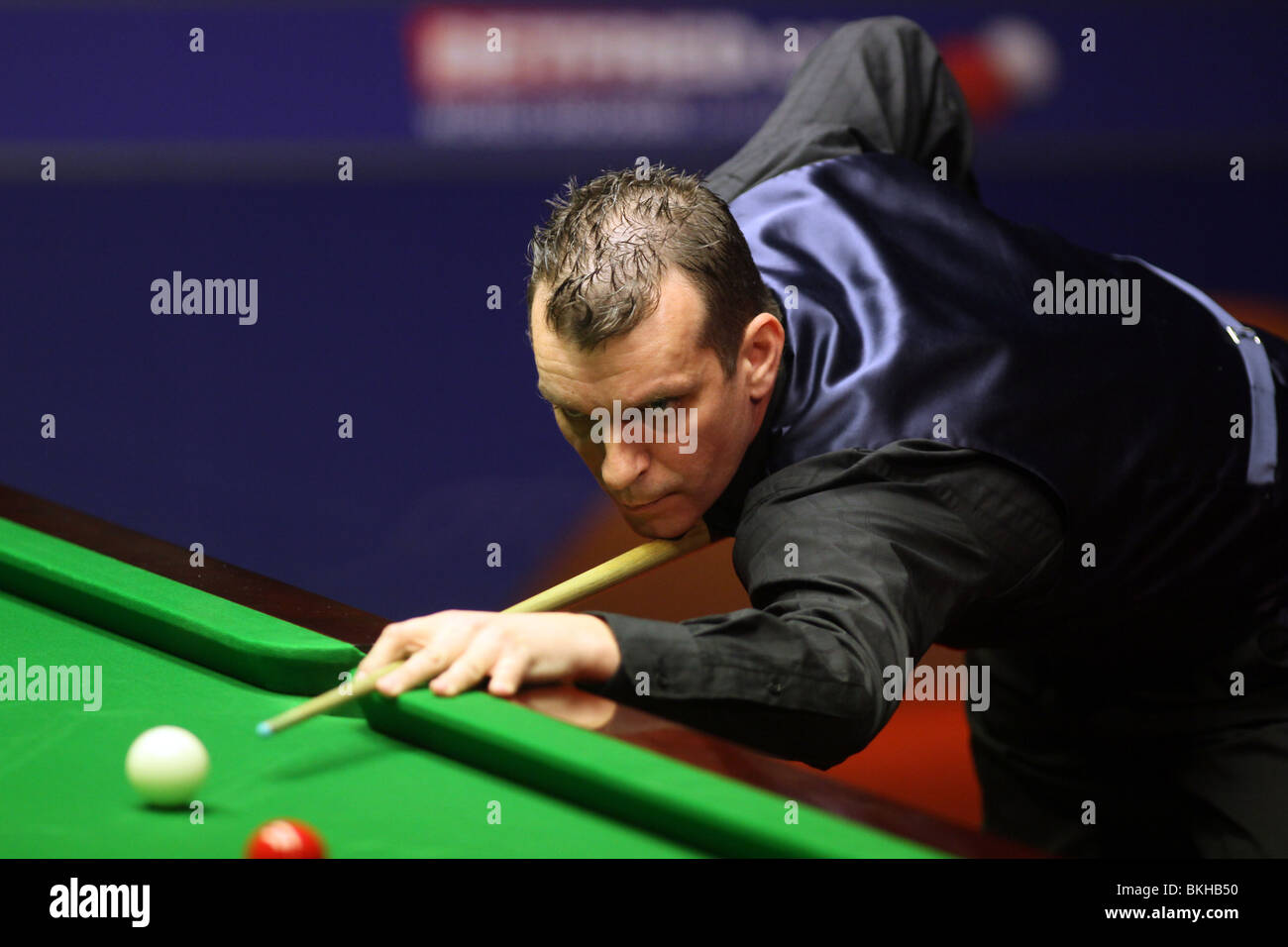 MARK DAVIS SNOOKER Weltmeisterschaft der Tiegel SHEFFIELD ENGLAND 21. April 2010 Stockfoto