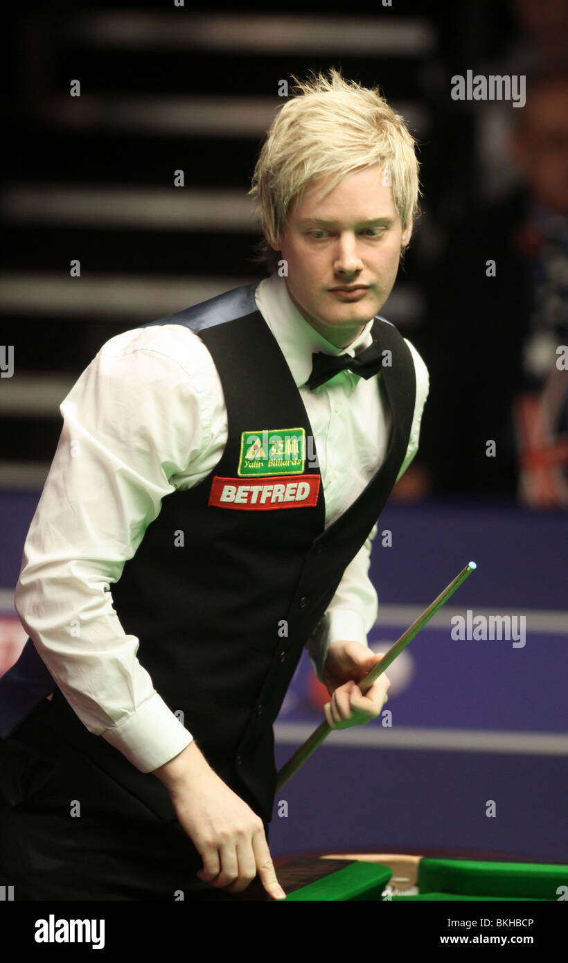 NEIL ROBERTSON WORLD SNOOKER CHAMPIONSHIP der Tiegel SHEFFIELD ENGLAND 21. April 2010 Stockfoto