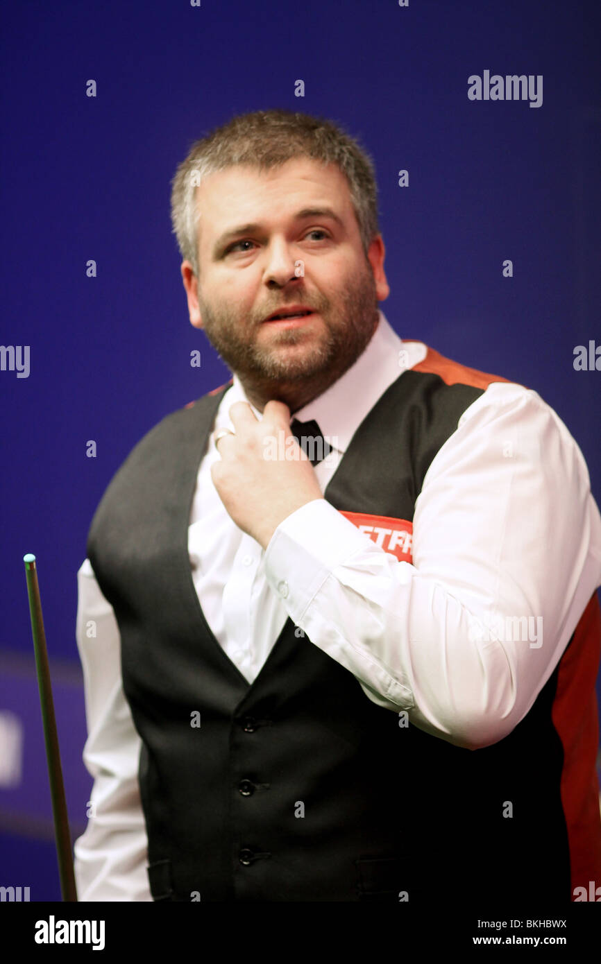 MARCUS CAMPBELL WORLD SNOOKER CHAMPIONSHIP der Tiegel SHEFFIELD ENGLAND 19. April 2010 Stockfoto