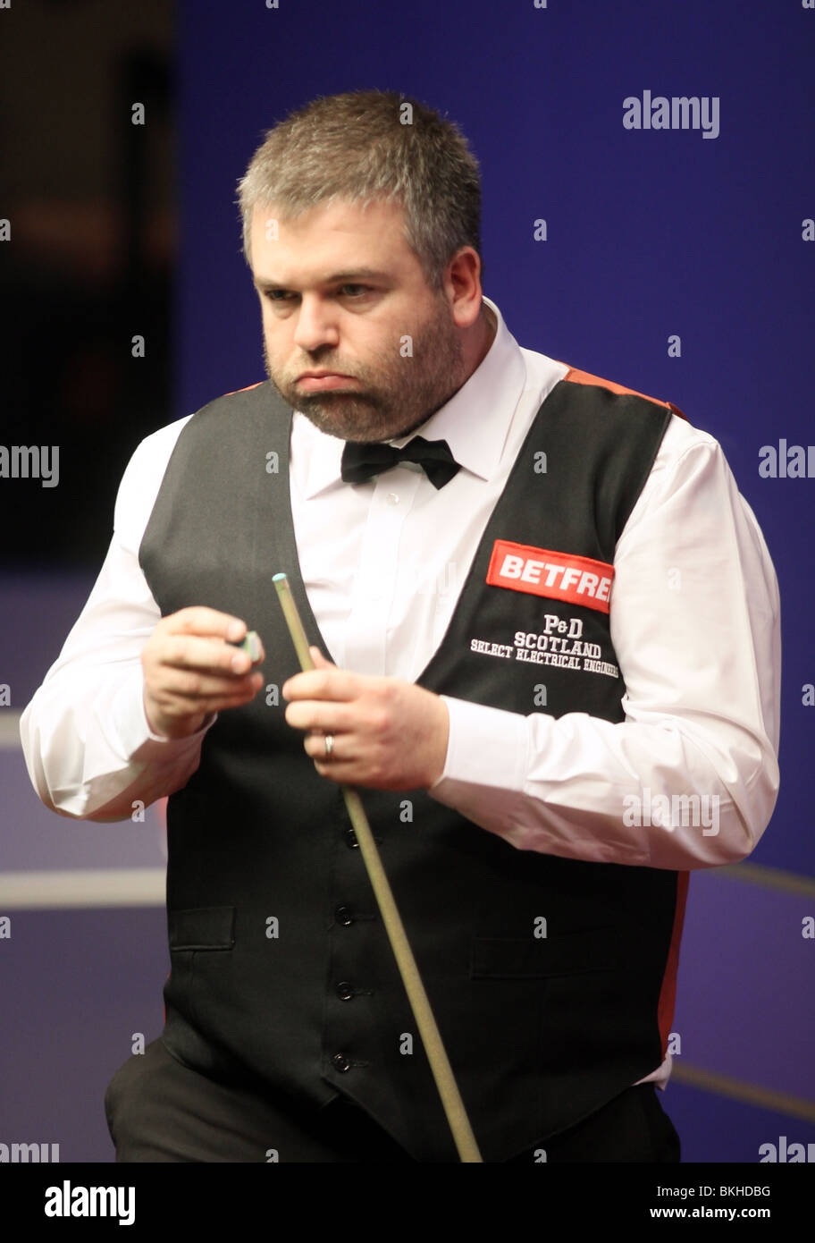 MARCUS CAMPBELL WORLD SNOOKER CHAMPIONSHIP der Tiegel SHEFFIELD ENGLAND 19. April 2010 Stockfoto