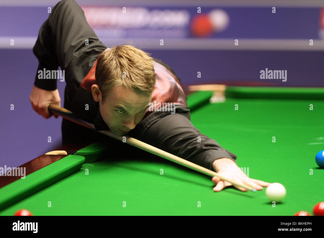 ALI CARTER WORLD SNOOKER CHAMPIONSHIP der Tiegel SHEFFIELD ENGLAND 19. April 2010 Stockfoto