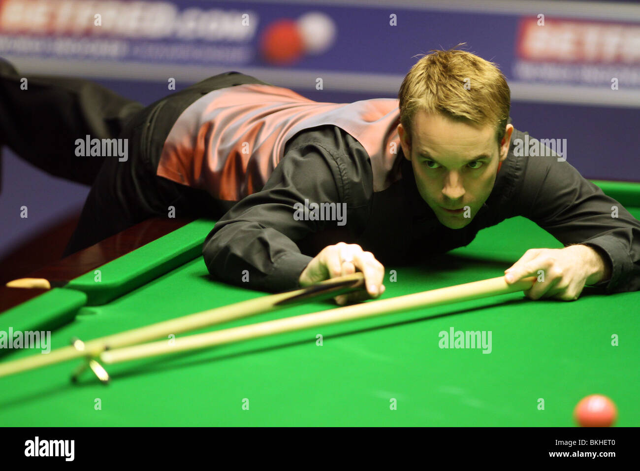 ALI CARTER WORLD SNOOKER CHAMPIONSHIP der Tiegel SHEFFIELD ENGLAND 19. April 2010 Stockfoto