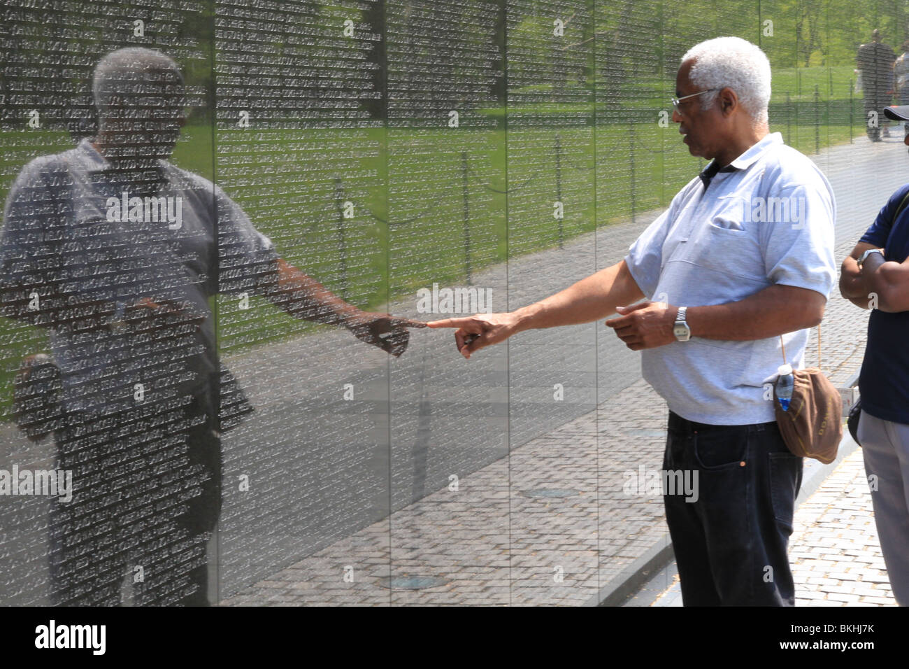 Bei den Vietnam-Krieg-Memorial in Washington, DC Stockfoto