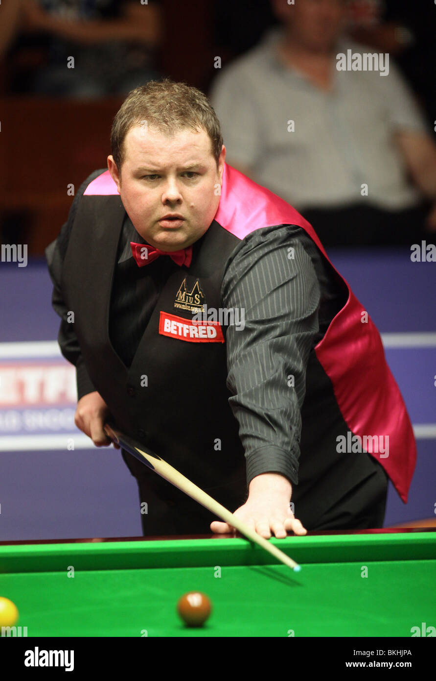STEPHEN LEE WORLD SNOOKER CHAMPIONSHIP der Tiegel SHEFFIELD ENGLAND 21. April 2010 Stockfoto