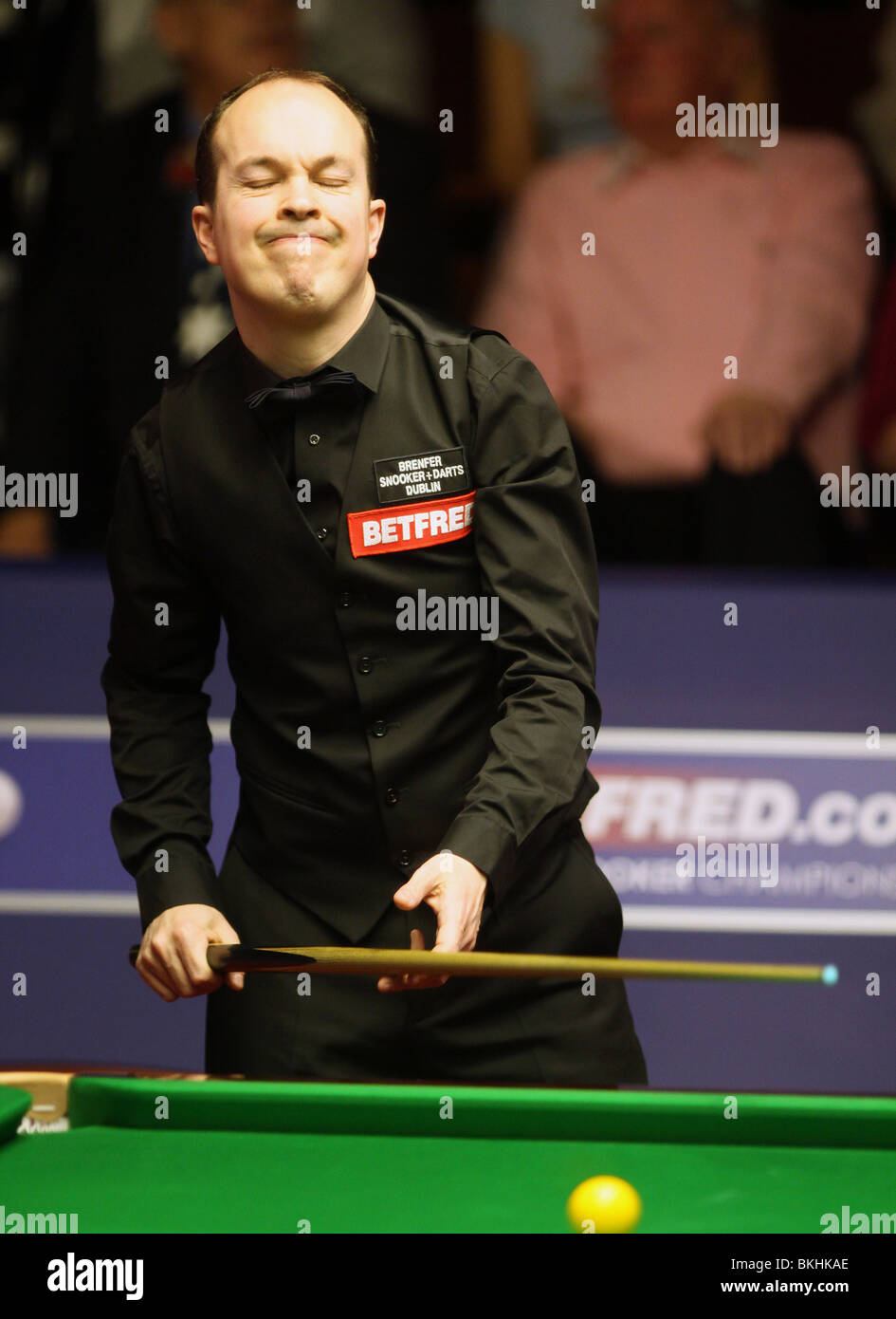 FERGAL O'BRIEN WORLD SNOOKER CHAMPIONSHIP der Tiegel SHEFFIELD ENGLAND 21. April 2010 Stockfoto