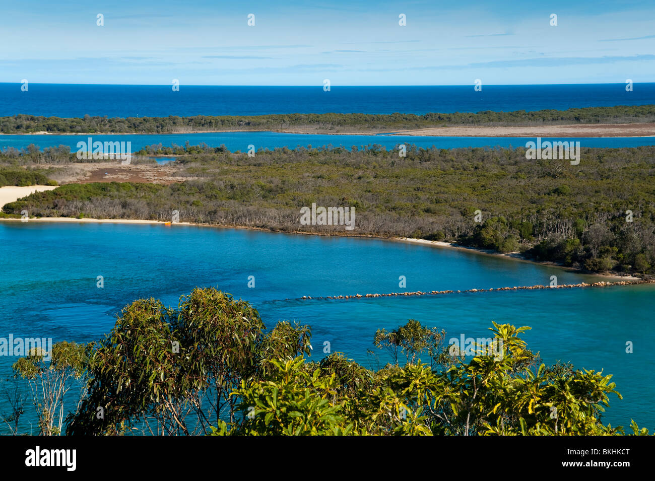 Seen Eingang, Victoria, Australien. Stockfoto