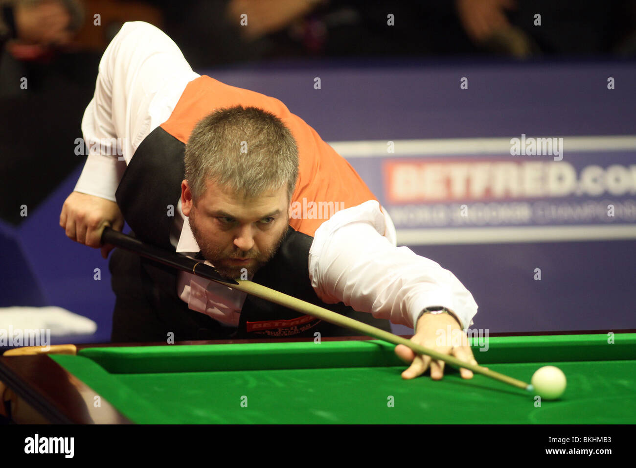 MARCUS CAMPBELL WORLD SNOOKER CHAMPIONSHIP der Tiegel SHEFFIELD ENGLAND 19. April 2010 Stockfoto