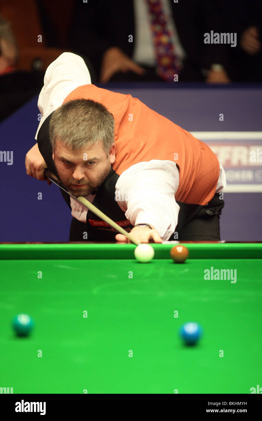 MARCUS CAMPBELL WORLD SNOOKER CHAMPIONSHIP der Tiegel SHEFFIELD ENGLAND 19. April 2010 Stockfoto