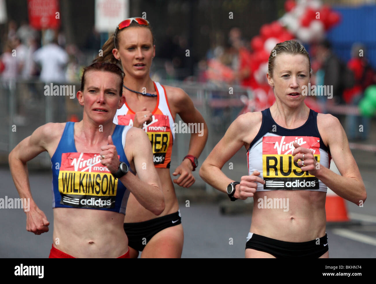 Virgin London Marathon 2010 Elite Frauen Stockfoto