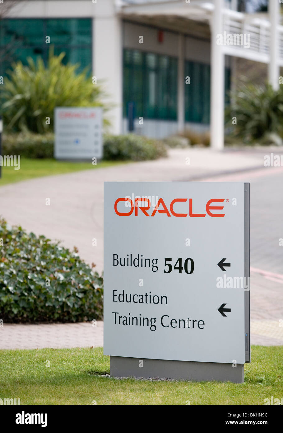 Oracle Corporation UK Ltd., Oracle Parkway, Thames Valley Park (TVP), Reading, Berkshire. RG6 1RA. Stockfoto