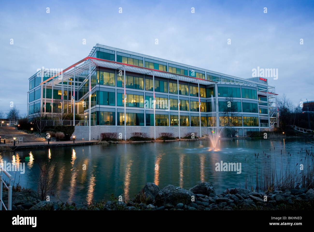 Oracle Corporation UK Ltd., Oracle Parkway, Thames Valley Park (TVP), Reading, Berkshire. RG6 1RA. Stockfoto