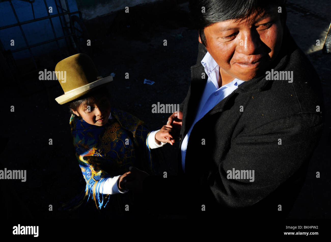 Szene aus La Paz - Bolivien Stockfoto