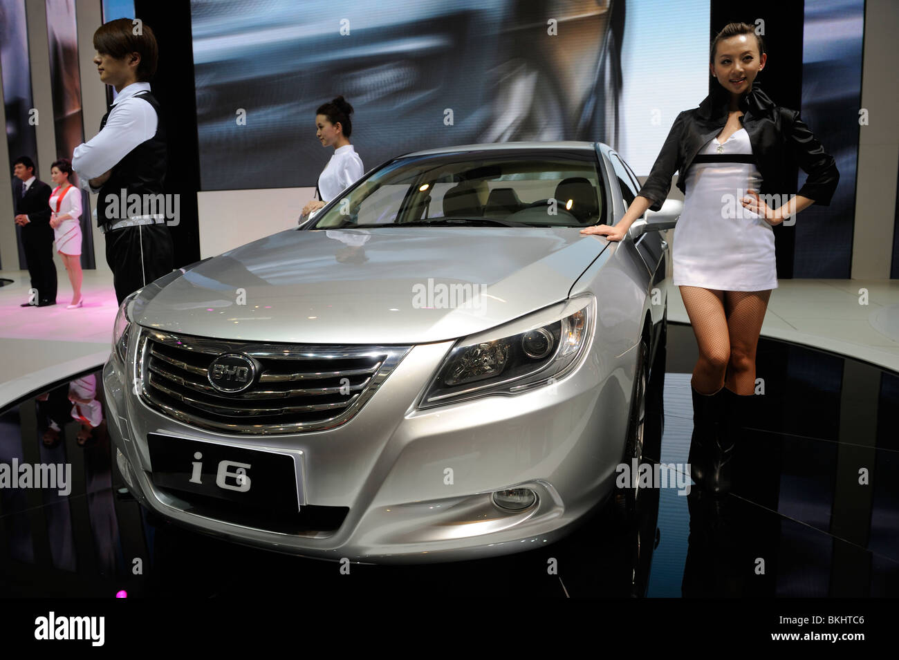 BYD L3 auf der Beijing Auto Show 2010. Stockfoto