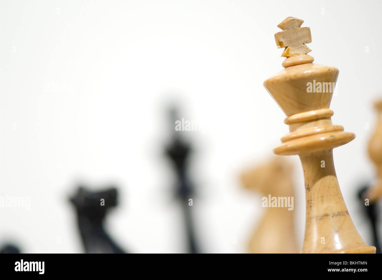 Chess.White König Stockfoto