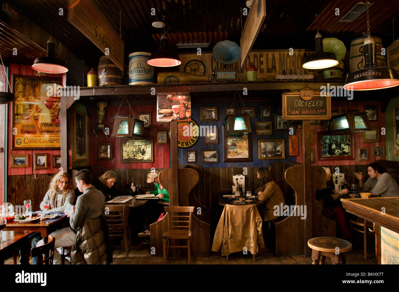 Alten Madrid Spanien Bar Pub Cafe Restaurant Stockfoto