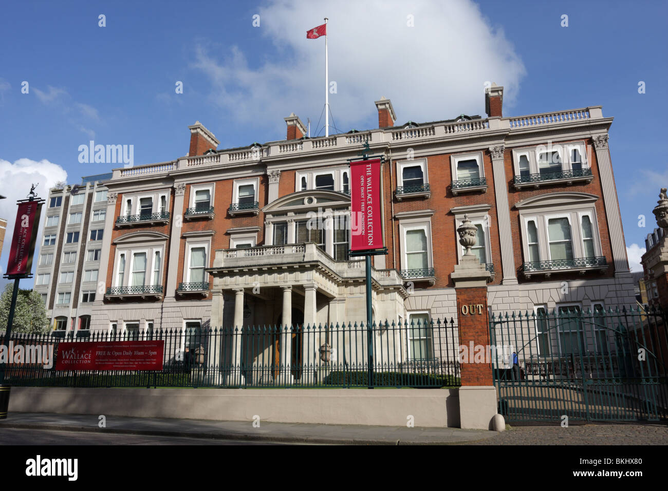 Die Wallace Collection, befindet sich in Manchester Square in London. Stockfoto