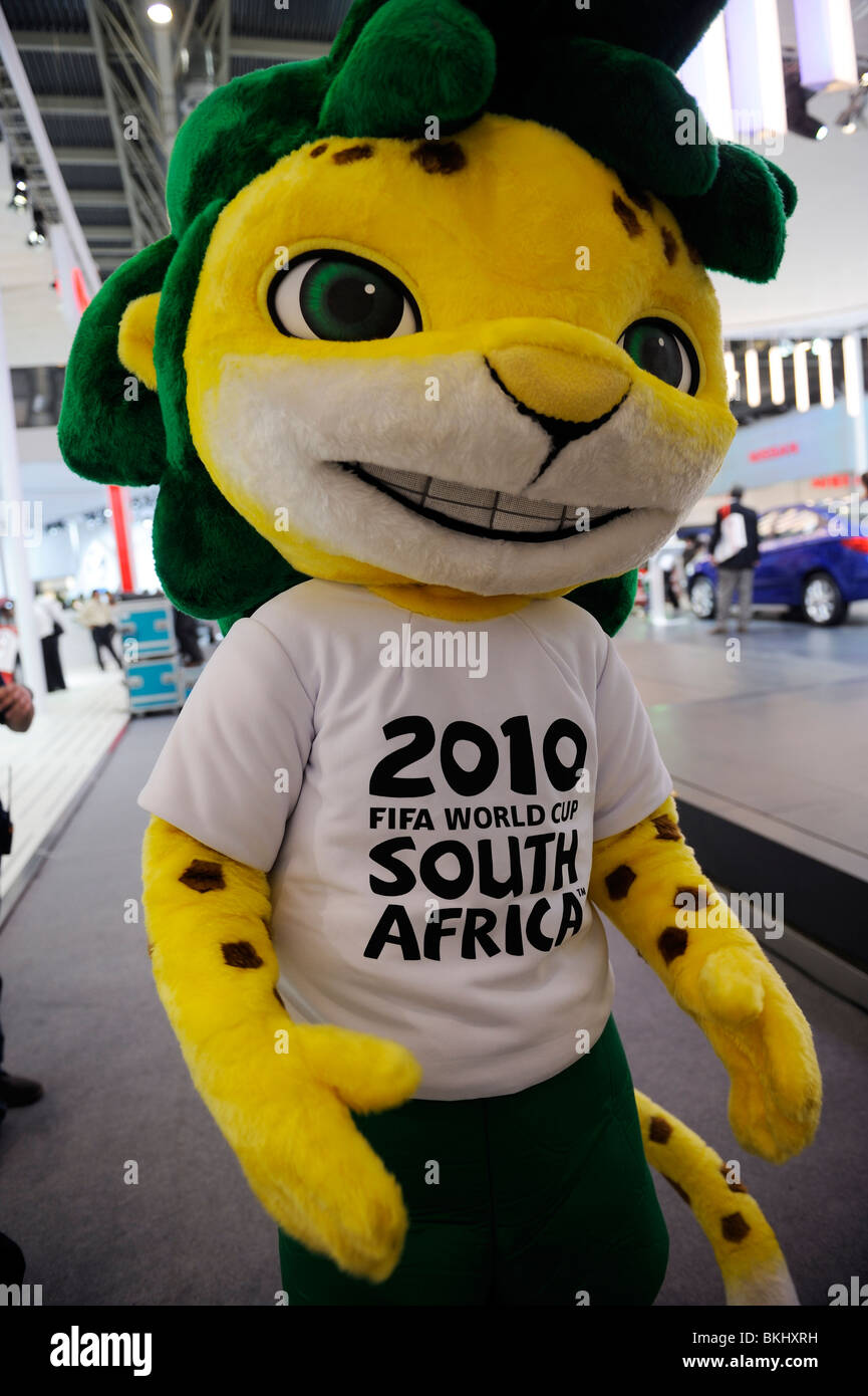 Maskottchen der 2010 FIFA Fussball-Weltmeisterschaft Südafrika. Stockfoto