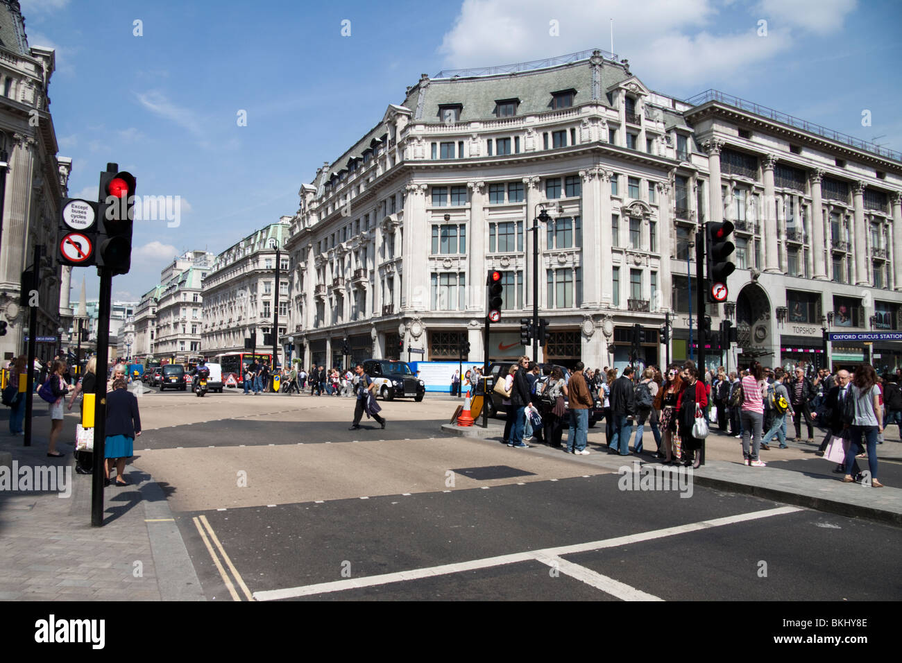 Oxford Circus London England Uk Stockfotografie Alamy