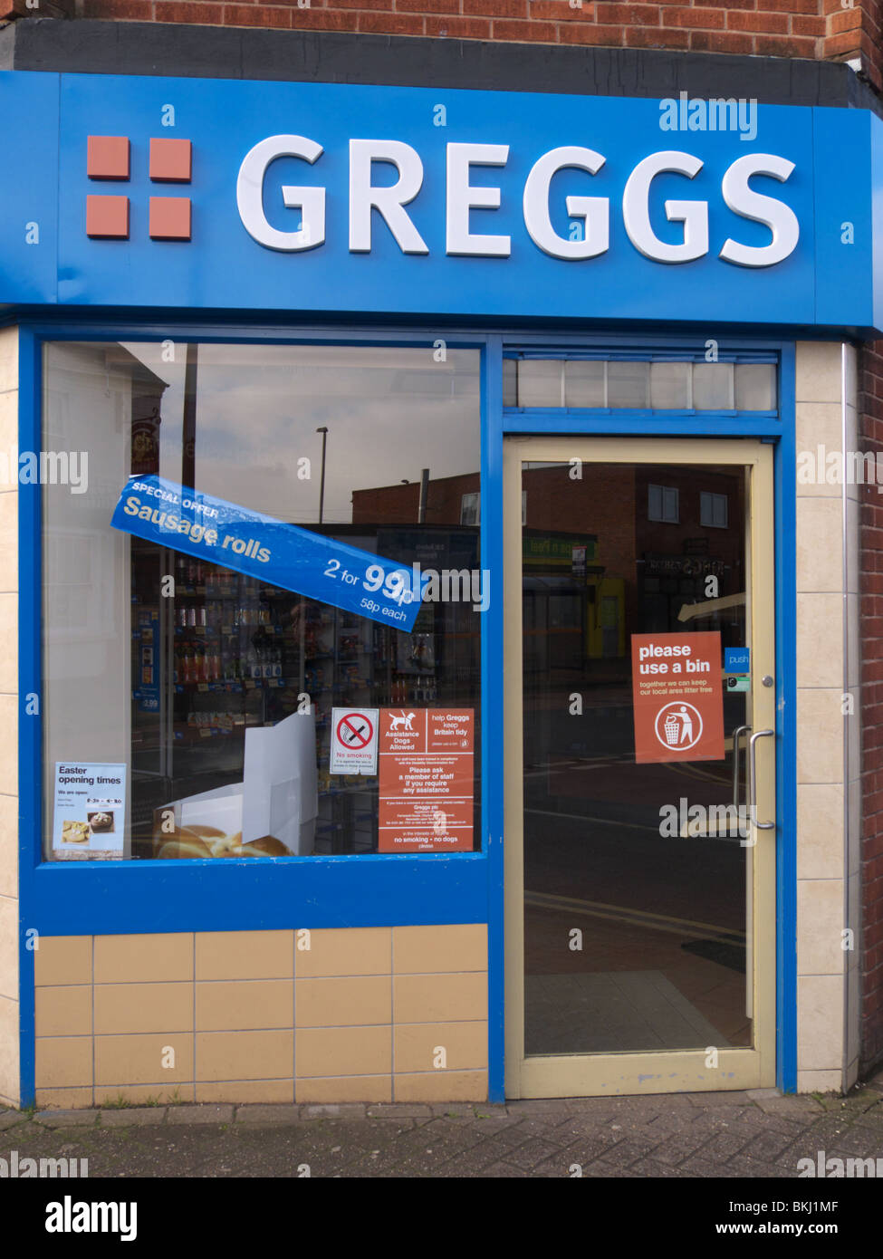 Greggs Bäcker Shops, Kingswinford Branch, West Midlands, Vereinigtes Königreich Stockfoto