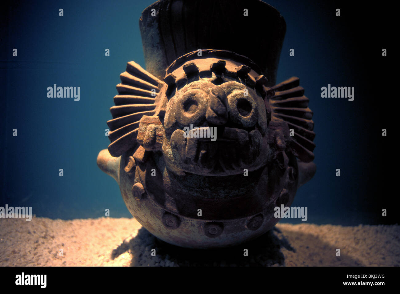 aztekische Ausstellung, Haupttempel Museum, Mexiko-Stadt, Mexiko Stockfoto