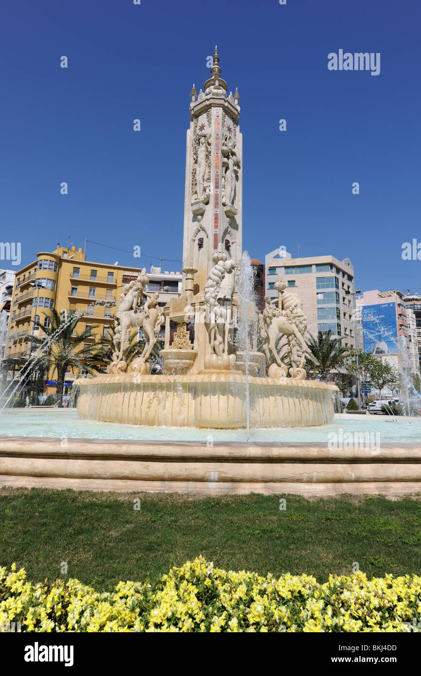 Plaza de Los Luceros, Alicante / Alacant, Comunidad Valencia, Provinz Alicante, Spanien Stockfoto