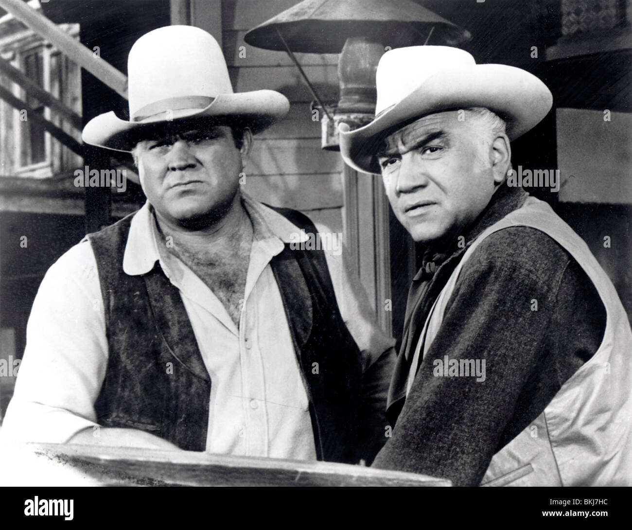 BONANZA (TV) DAN BLOCKER, LORNE GREENE BNZ 008 P Stockfoto