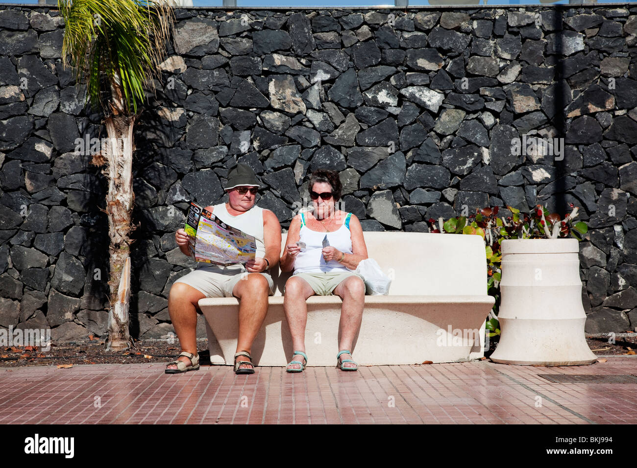 Teneriffa-Kanarische Inseln-Costa-Adeje Rentner Stockfoto