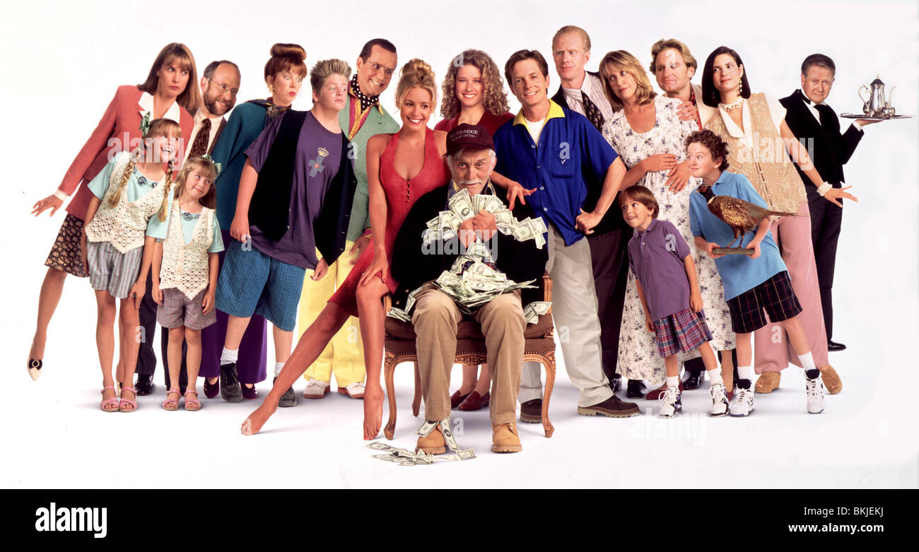 GIERIG (1994) COLLEEN CAMP, SIOBHAN FALLON, OLIVIA D ' ABO, KIRK DOUGLAS, NANCY TRAVIS, MICHAEL J FOX, ED BEGLEY JR., JOYCE HYSER Stockfoto