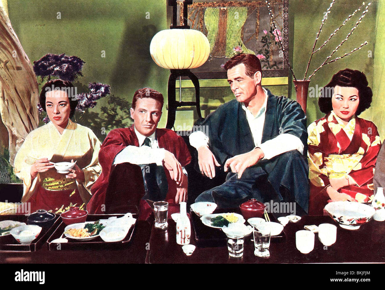 HAUS DES BAMBUS (1955) SHIRLEY YAMAGUCHI, ROBERT STACK, ROBERT RYAN, SAMUEL FULLER (DIR) HSOB 002 FOH Stockfoto