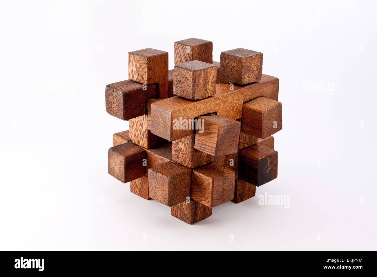 Ein Holz puzzle Stockfoto