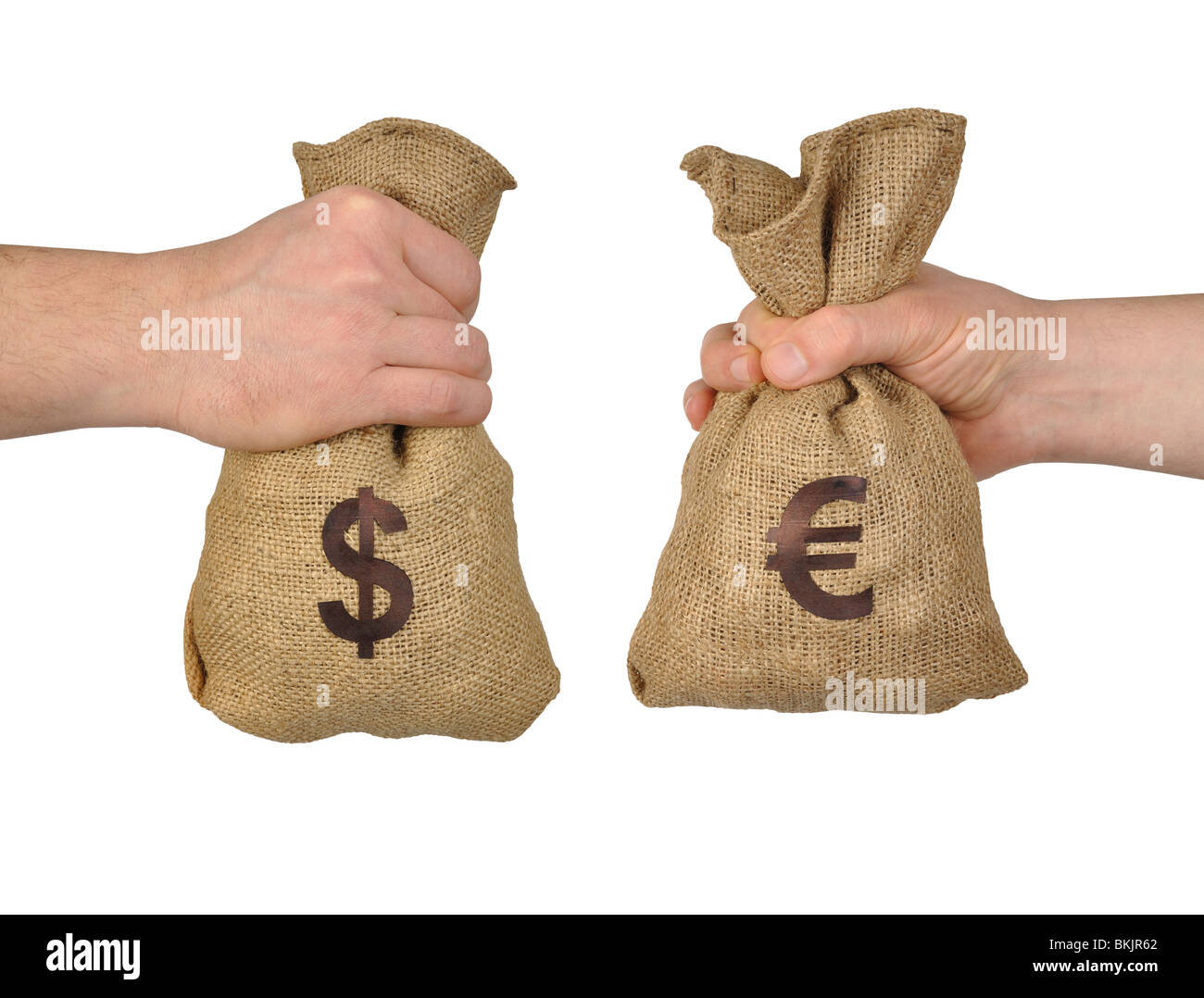 Geldwechsel Stockfoto