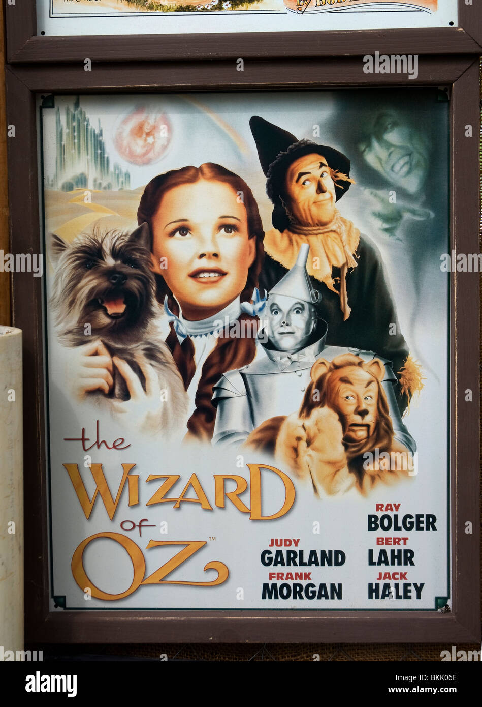 Pioneer Tage High Springs Florida Stand verkaufen Americana Darstellung der Zauberer von Oz Film-poster Stockfoto