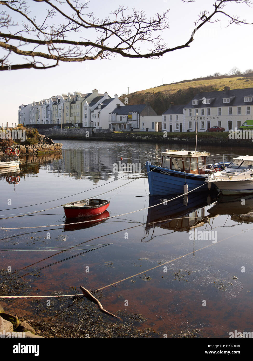 Cushenden Harbour, County Antrim, Nordirland Stockfoto