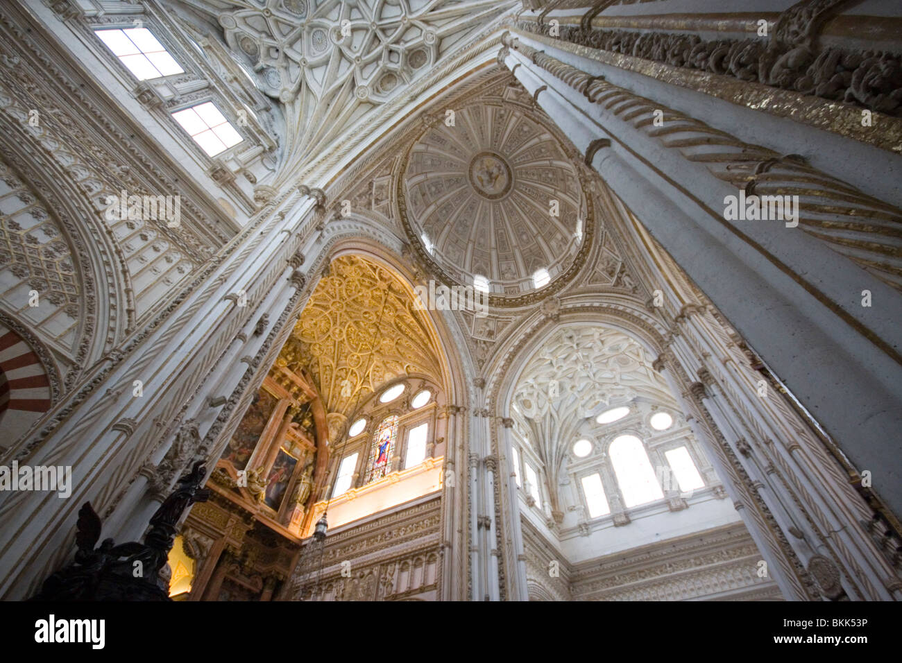 Mezquita de Córdoba Innenraum Kirche detail Stockfoto