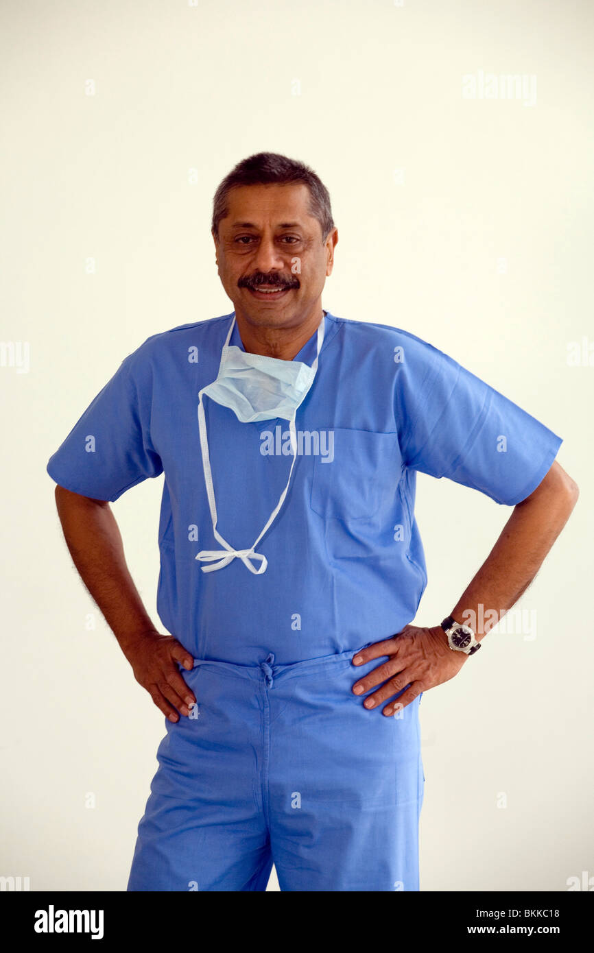 Dr. Naresh Trehan gefeiert indischen Chirurgen, Chairman und Managing Director von Medanta Medicity, Krankenhaus Gurgaon, Indien Stockfoto