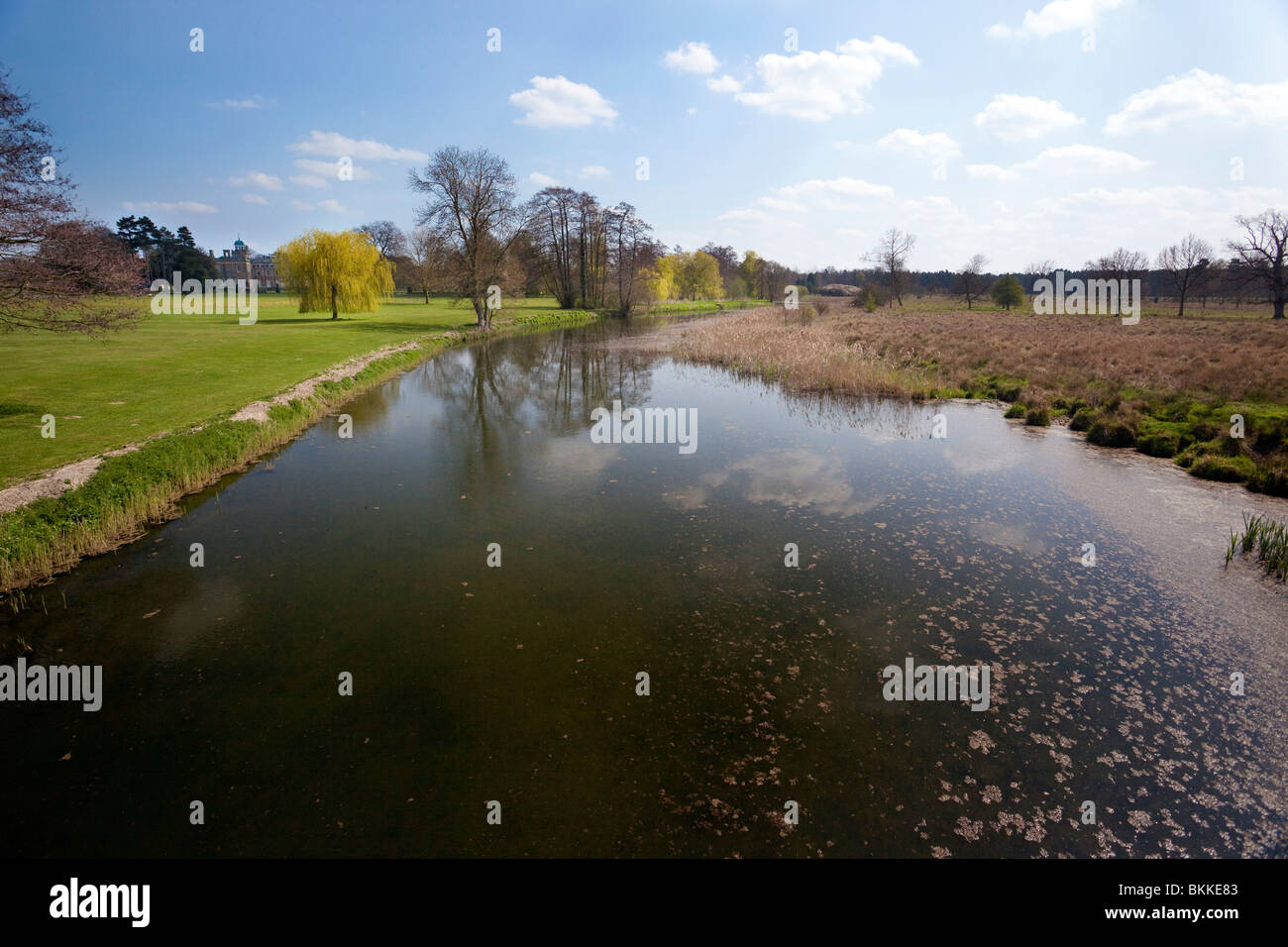 der See im Culford Park Stockfoto
