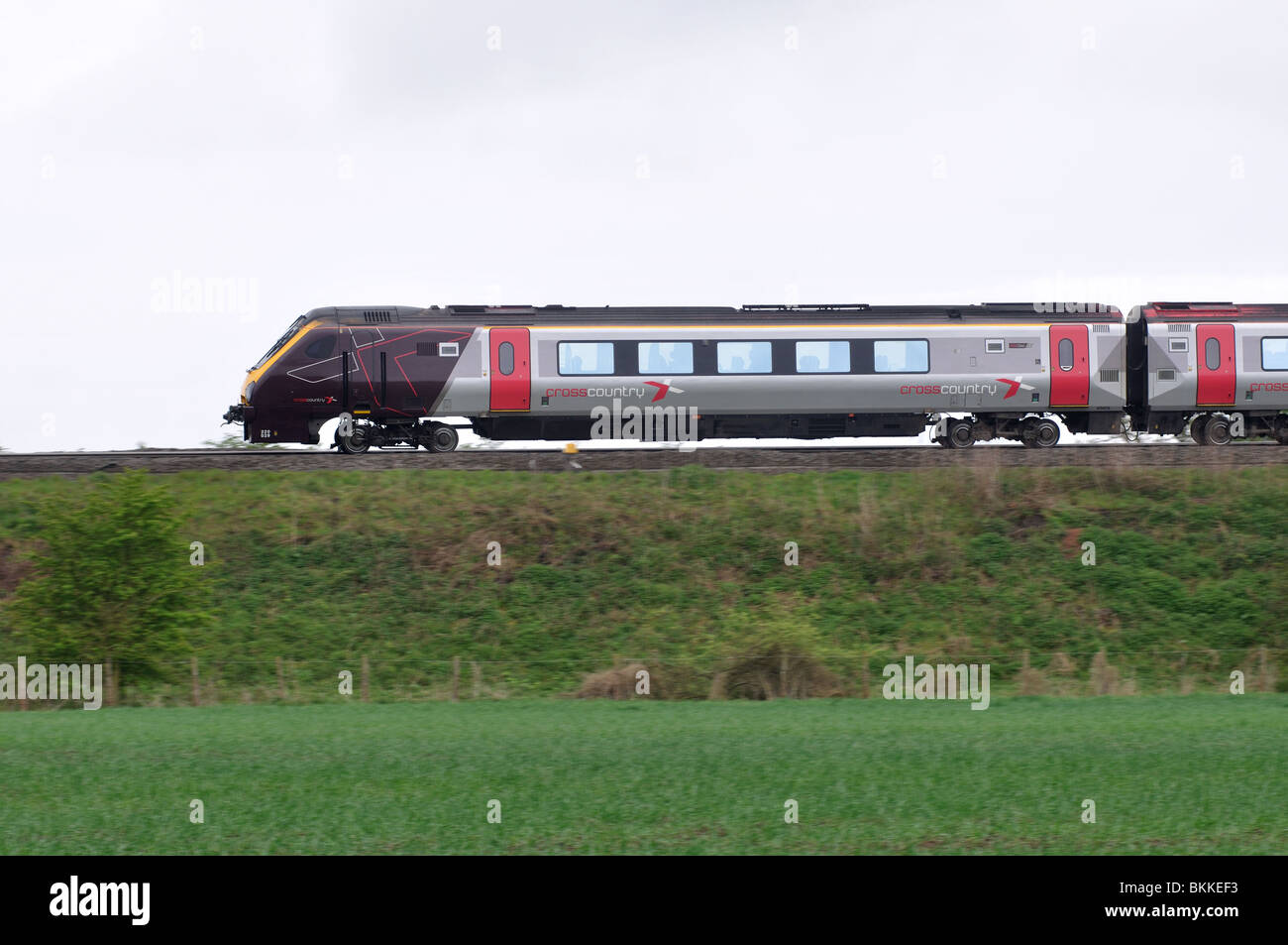 Arriva Cross Country Voyager Diesel-Zug, Warwickshire, UK Stockfoto